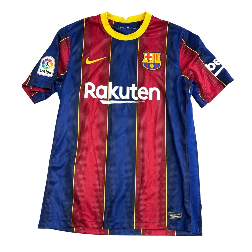 Nike FC Barcelona 2020-21 Messi 10 Home Jersey Blue Red CD4232-456 Mens Medium